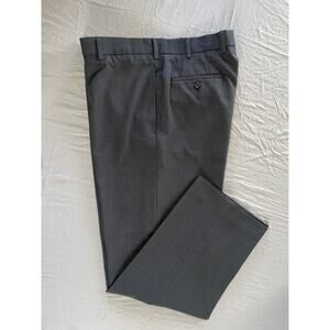 Perry Ellis Flat Front Washable Microfiber Dress Pants, Slacks. Men's 34X30, EUC